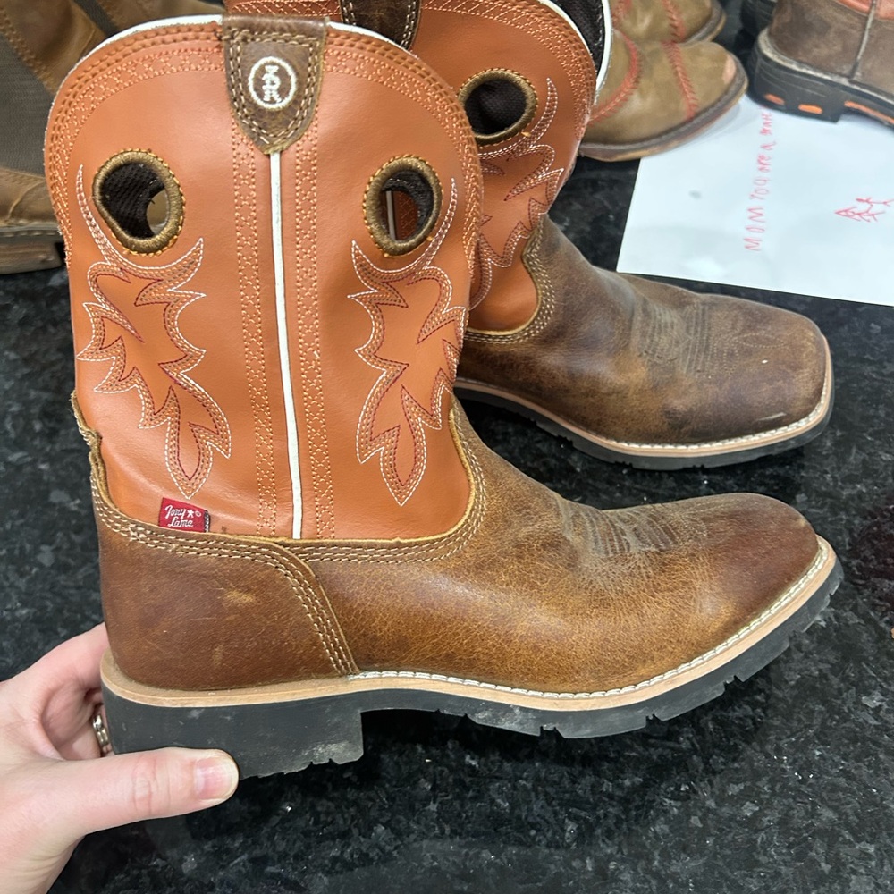Tony Lama Brown and Tan Western Boots